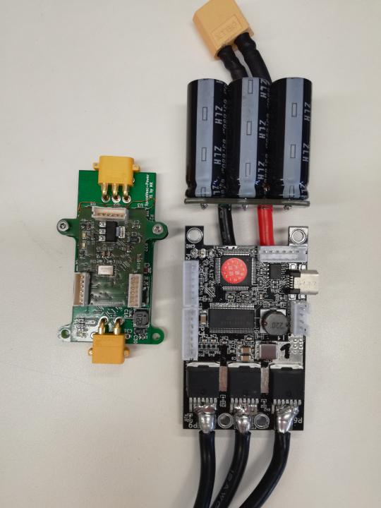 SpaceVESC with VESC6 just to see dimensions